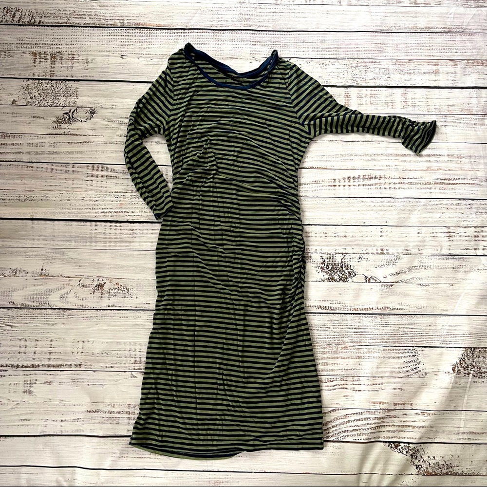 Maternity striped dress